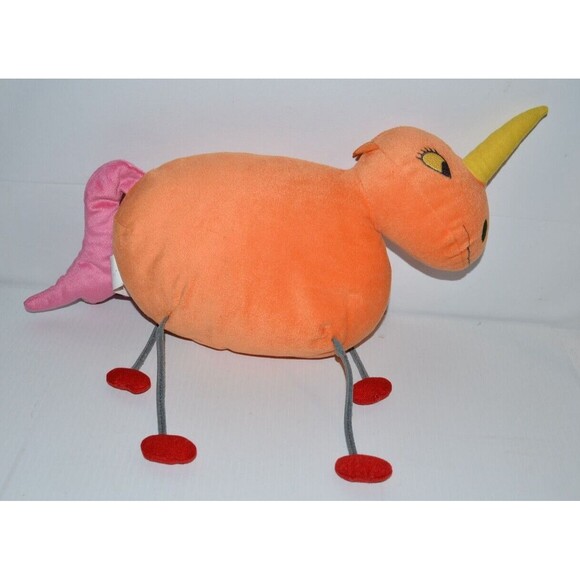 Ikea Sagoskatt Orange Unicorn Plush Soft Toy 20" 7596 Stuffed animal - Picture 1 of 9